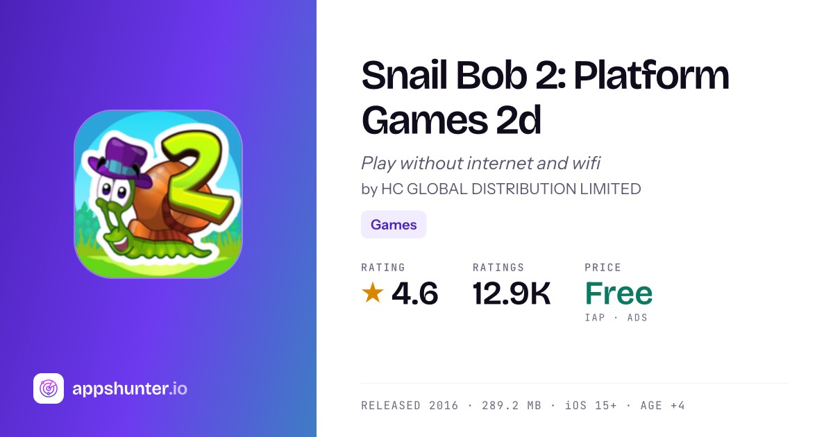 Bob Ios App Icon Snail Bob 2 game for iPhone — Download