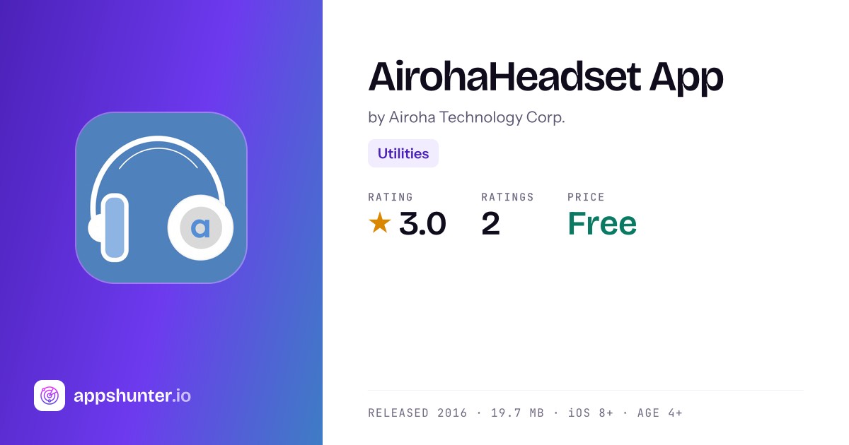 AirohaHeadset App App Reviews – Features, Alternatives & User Ratings