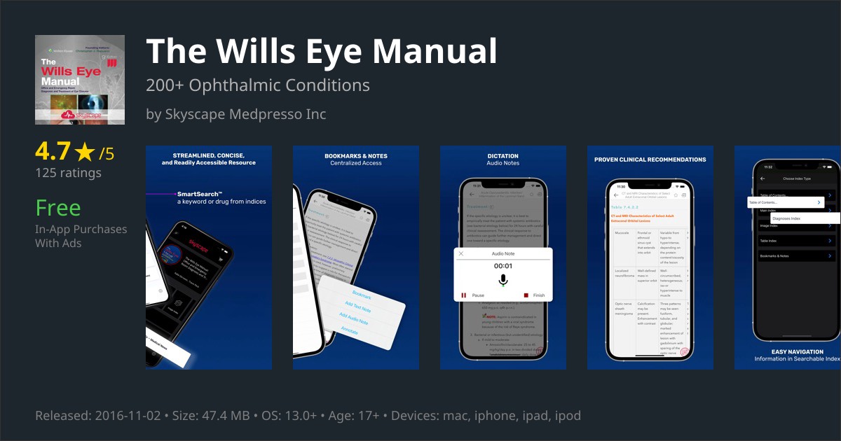 The Wills Eye Manual App Reviews Features, Pricing & User