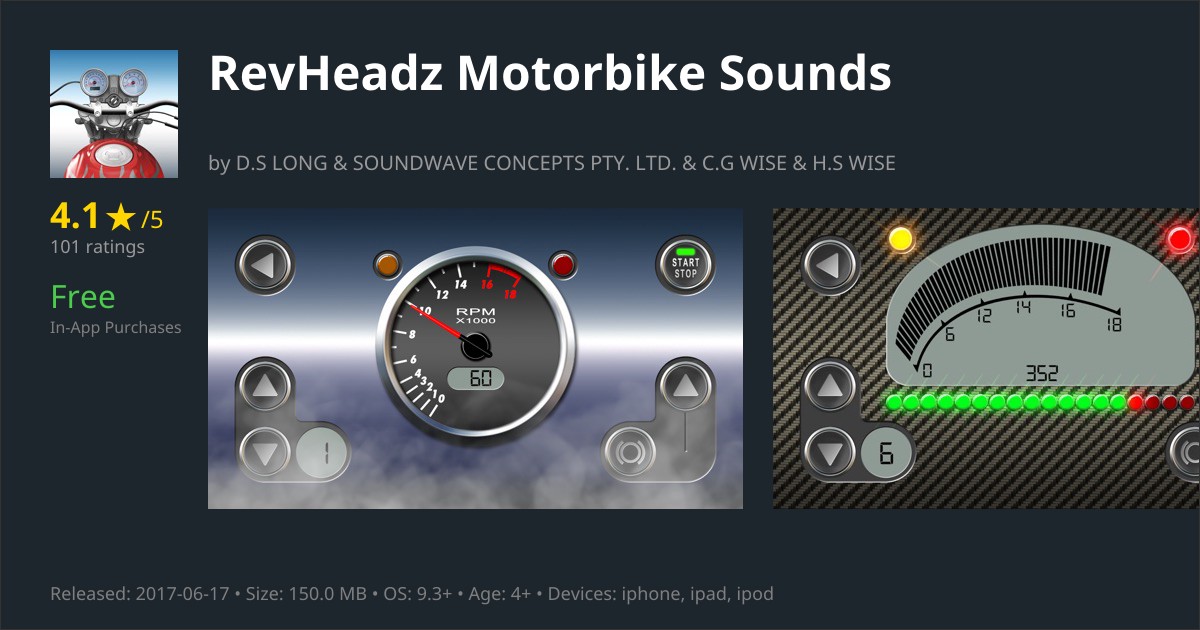 RevHeadz Motorbike Sounds App Reviews Features, Pricing & User Ratings