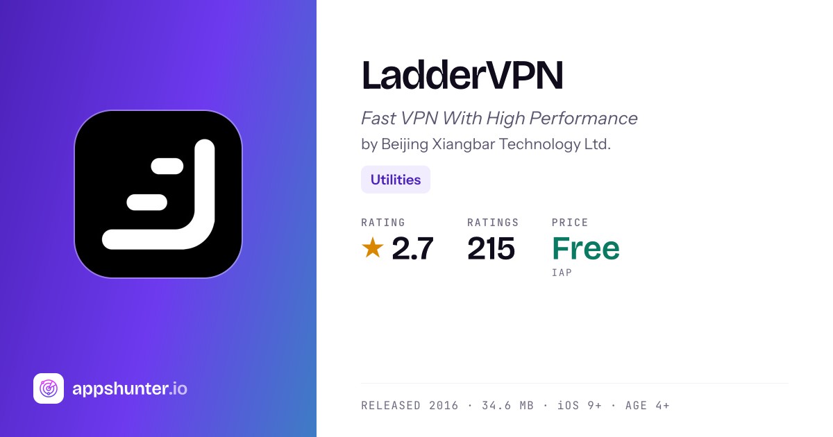 Ladder Vpn LadderVPN app for iPhone — Download