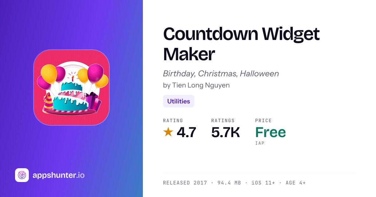 Countdown Widget Maker App Reviews – Features, Pricing & User Ratings