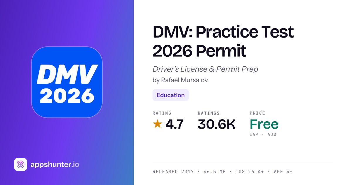 DMV Practice Test 2026 - Permit Prep, Driver's License