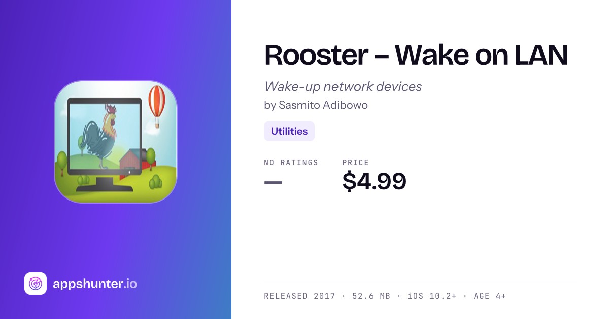 Rooster app for Apple TV — Download