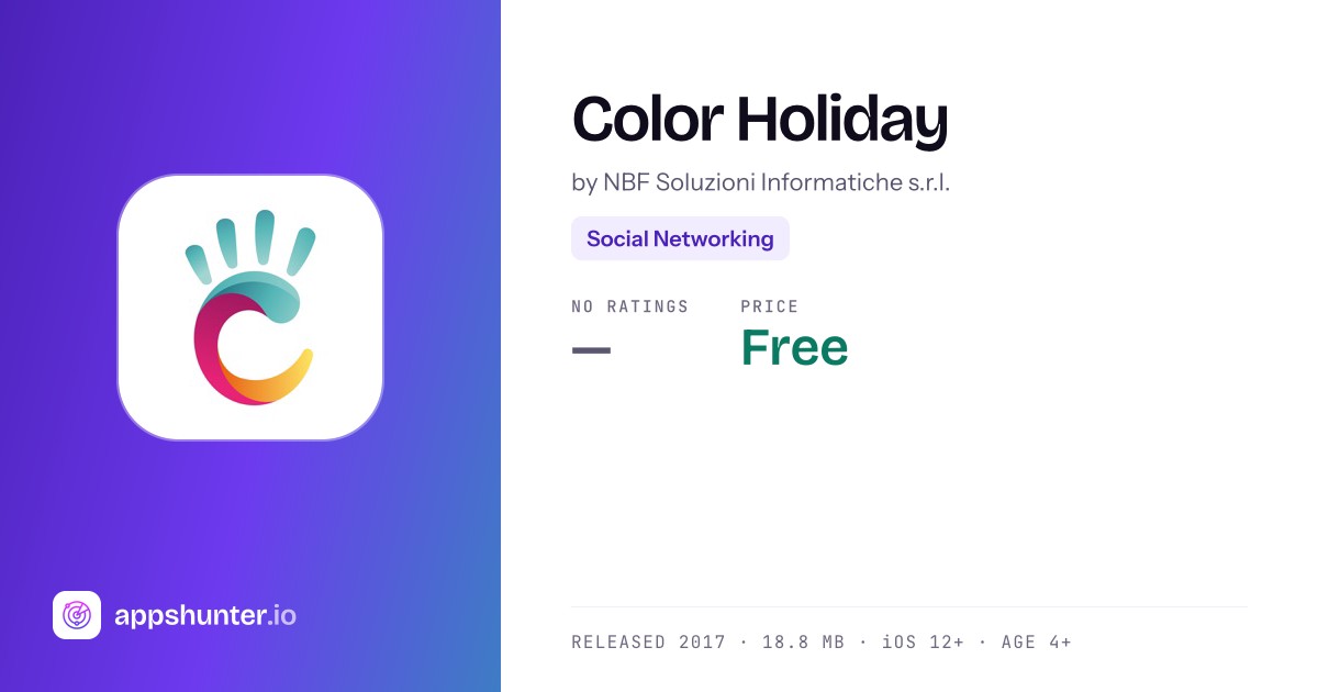 Color Holiday app