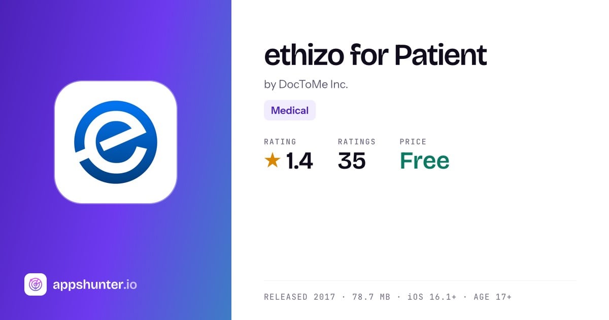 ethizo for Patient app for iPhone — Download