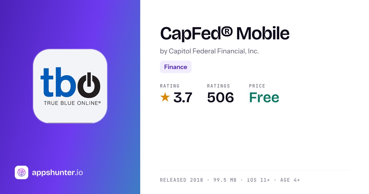 Capfed Icon CapFed® Mobile app