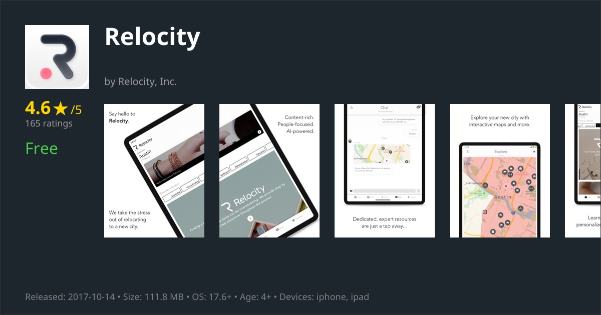 Relocity - Moving & City Settling App