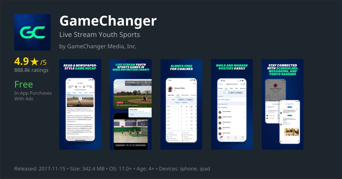 GameChanger app for iPhone — Download