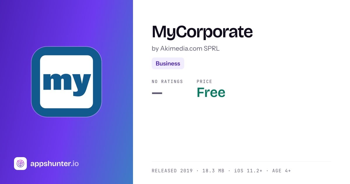 MyCorporate app for iOS — Download