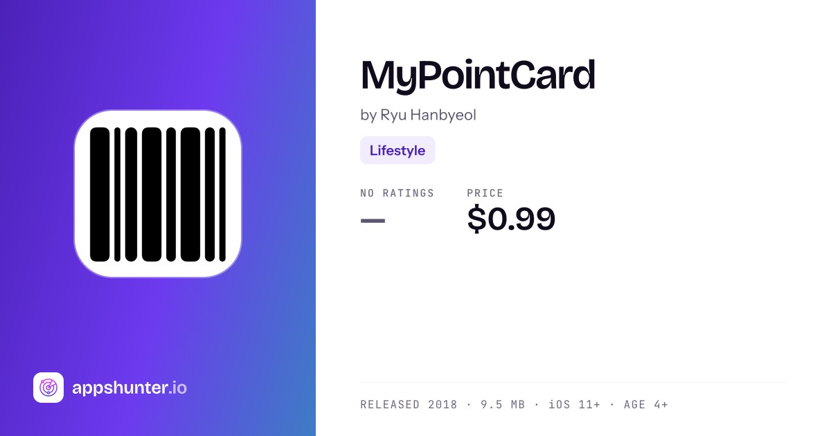 MyPointCard app for iOS — Download