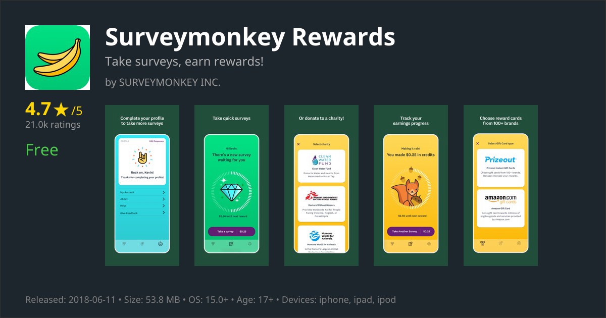 SurveyMonkey Rewards Earn Gift Cards & Donate