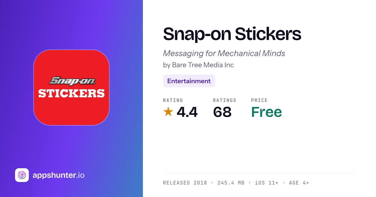 Snap-on Stickers - Tool Stickers & Photo Editor