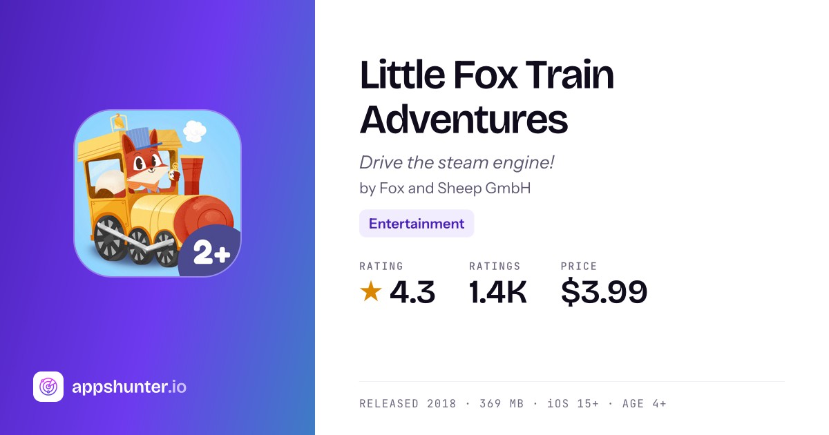 Little Fox Train Adventures - Kids Train Game