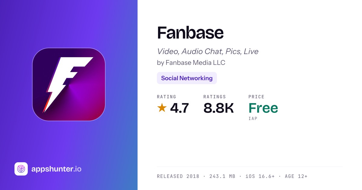 Fanbase app for iPhone — Download