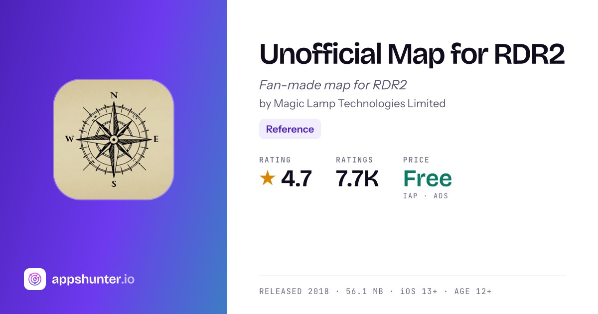 Unofficial Map for RDR2 app for iPhone — Download
