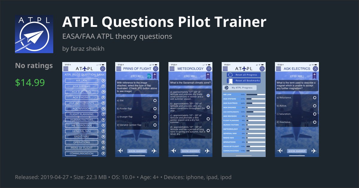 ATPL Questions Pilot Trainer App Reviews – Features, Alternatives ...