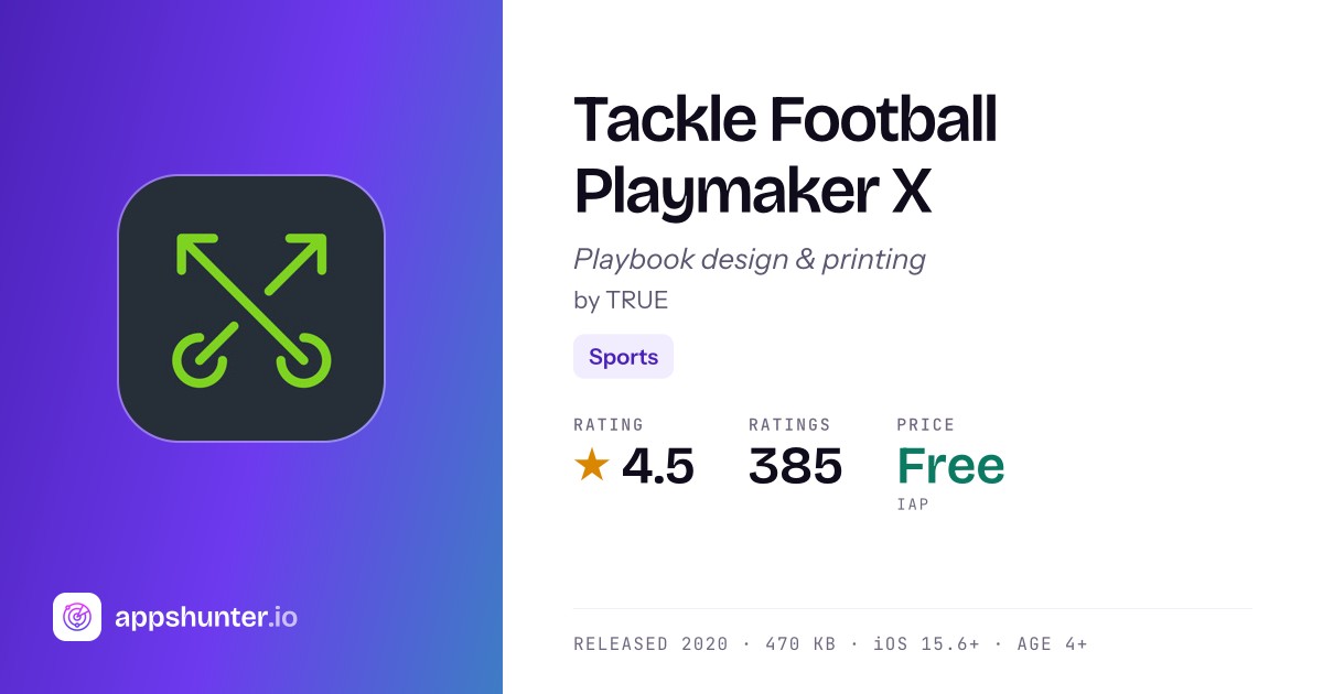 Playmaker App Tackle Football Playmaker X app for iPhone — Download