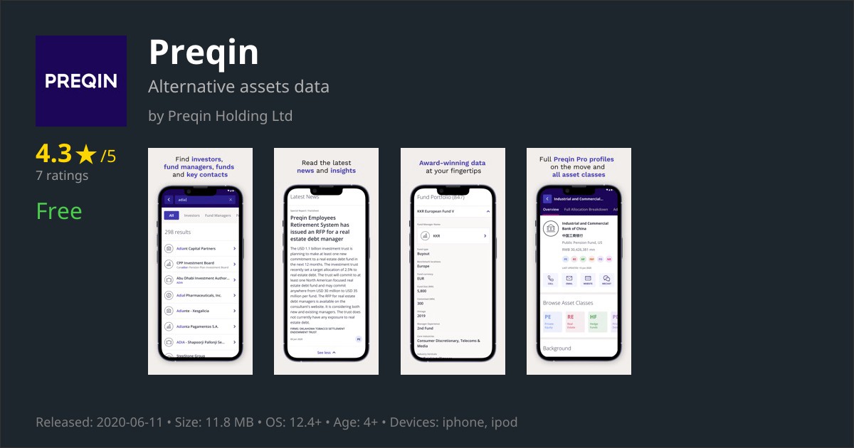 Preqin App Reviews – Features, Alternatives & User Ratings