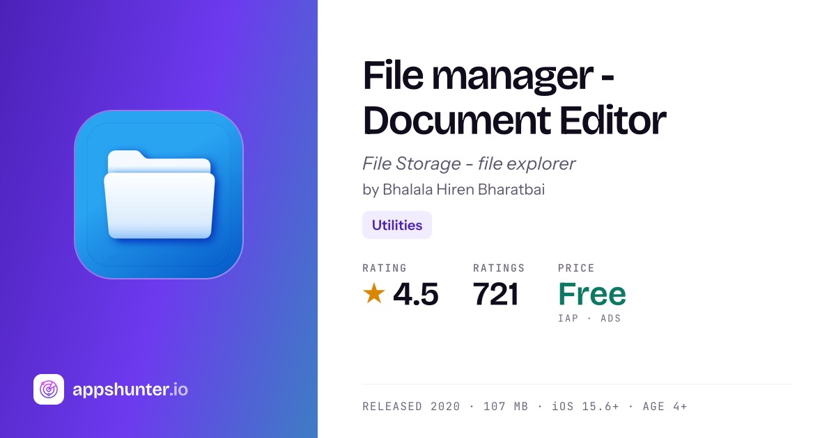File Manager - Document Editor & File Explorer