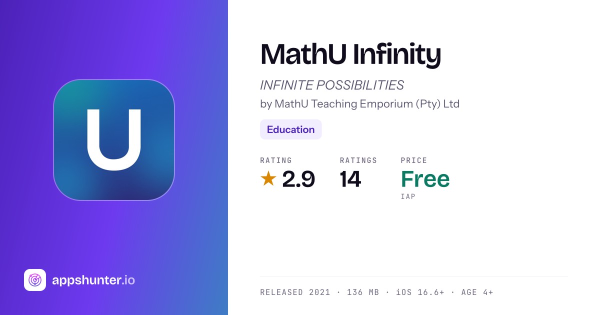 MathU Infinity app for iPhone — Download