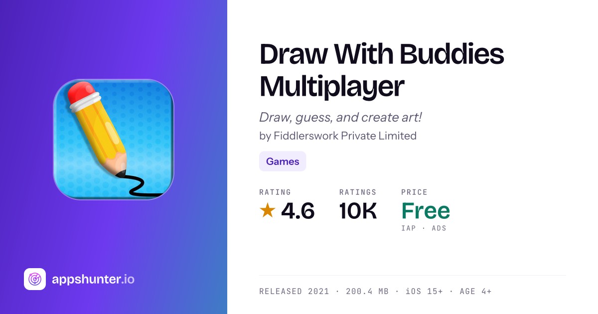 Draw With Buddies Multiplayer game for iPhone — Download