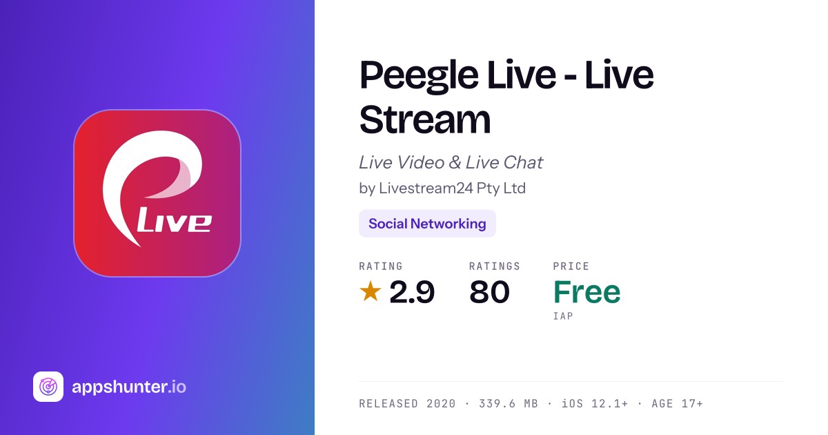 Peeagle Peegle Live app
