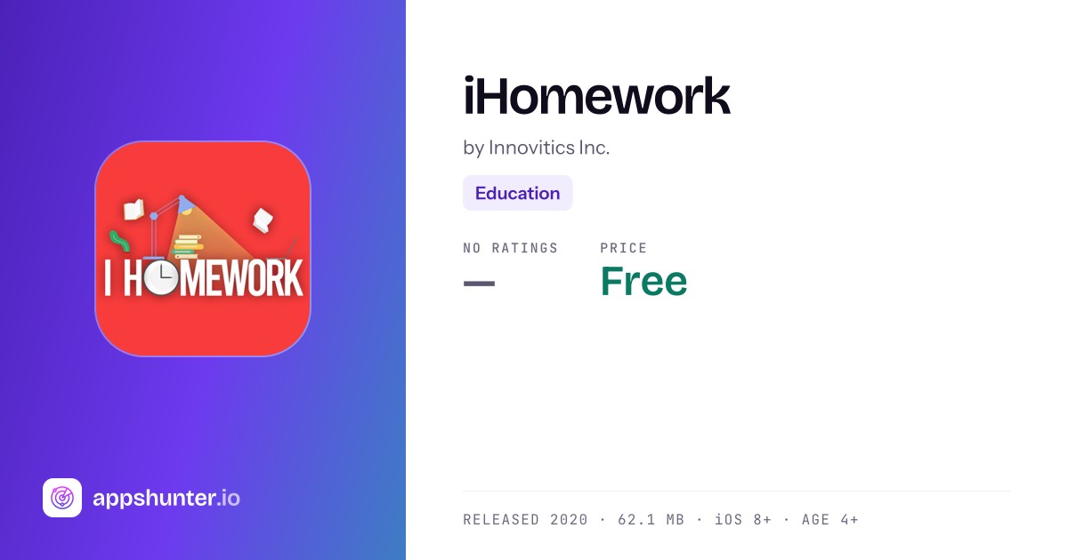 iHomework App Reviews – Features, Alternatives & User Ratings