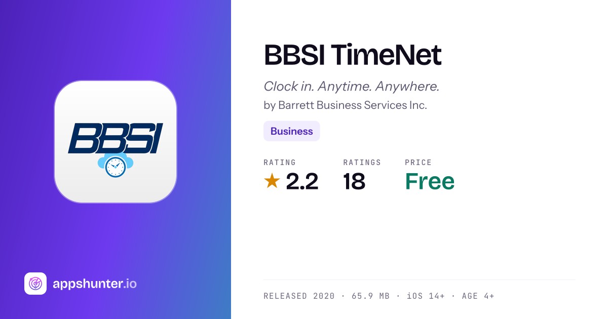 BBSI TimeNet App Reviews – Features, Alternatives & User Ratings