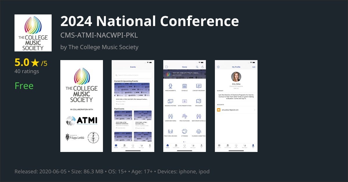 2024 National Conference App - Music Education & Events