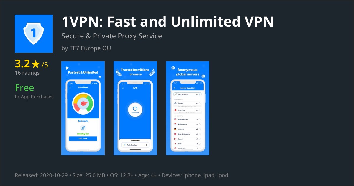 1VPN App Reviews – Features, Pricing & User Ratings