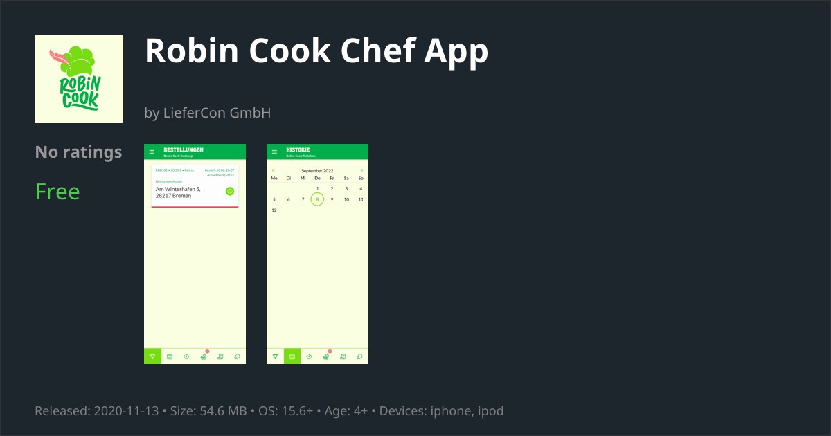 Robin Cook Chef App App Reviews – Features, Alternatives & User Ratings