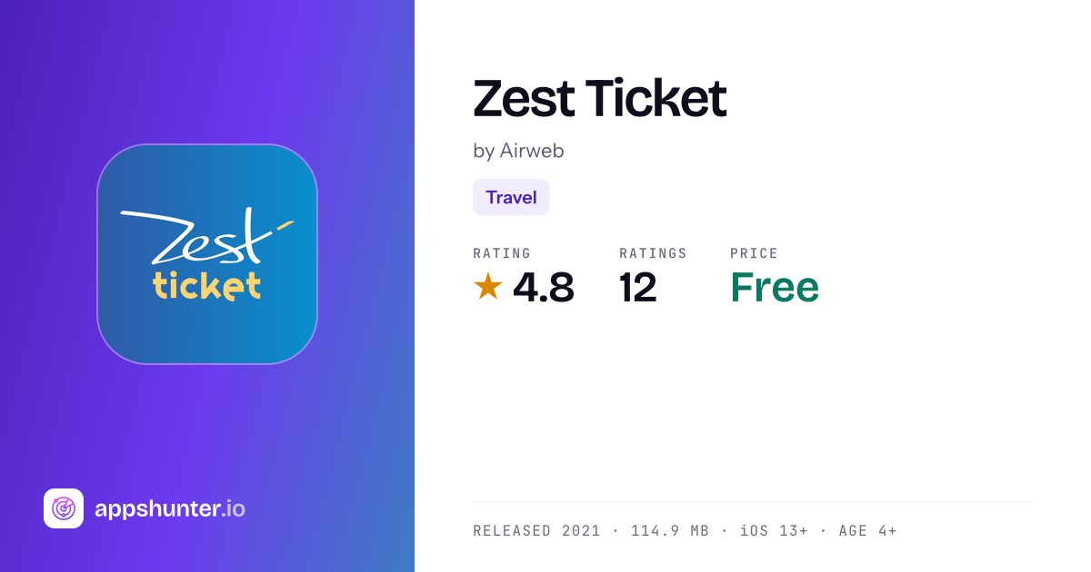 Zest Ticket App Reviews – Features, Alternatives & User Ratings