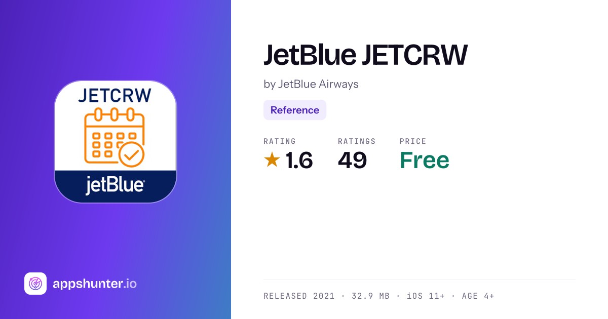JetBlue JETCRW app for iOS — Download