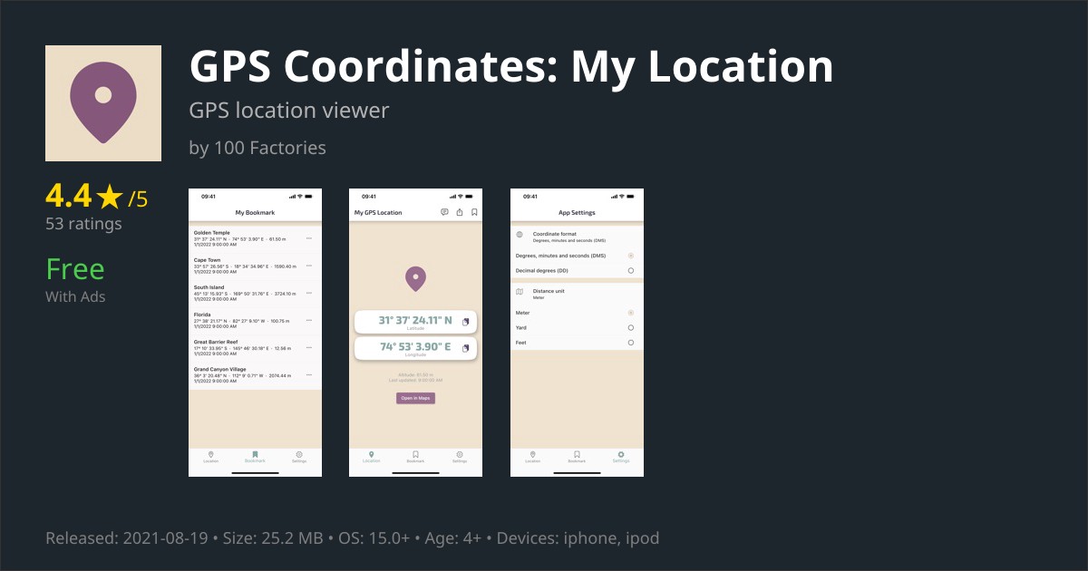 Find My GPS Coordinates App Reviews Features, Alternatives & User