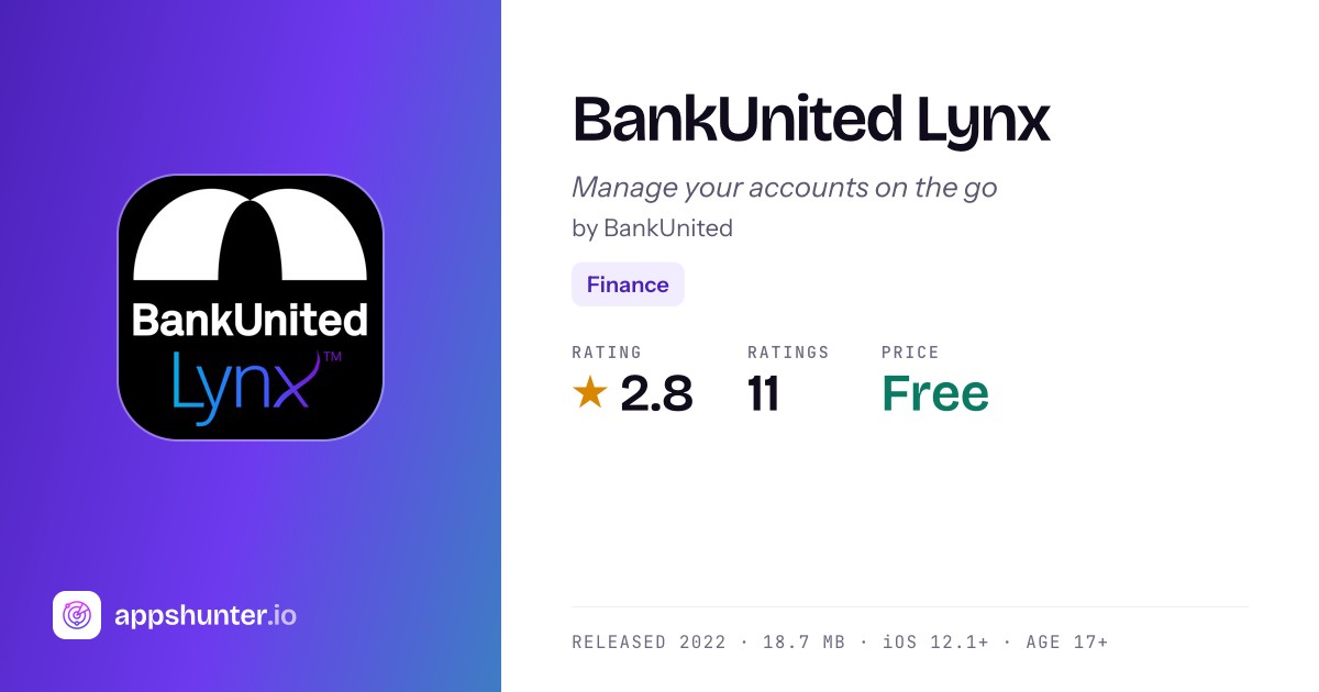 BankUnited Lynx - Business Mobile Banking & Finance