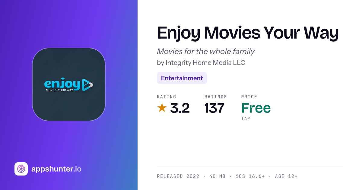 Enjoy Movies Your Way app for iPhone — Download