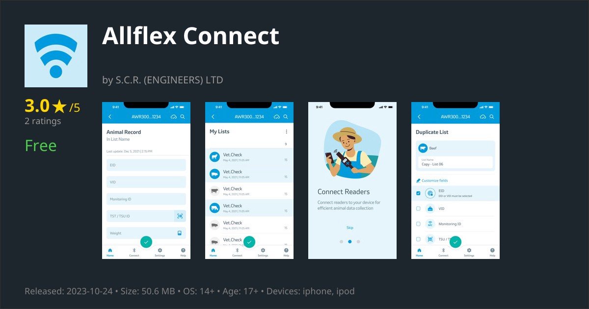 Allflex Connect App for iPhone - Download
