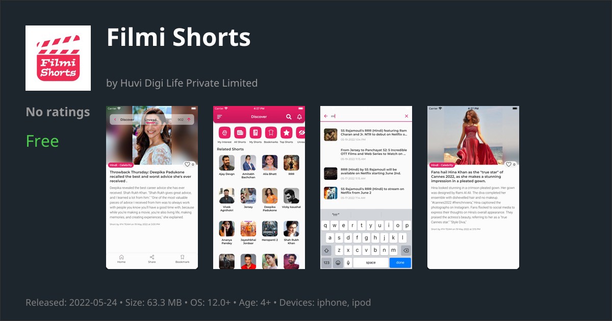 Filmi Shorts App Reviews Features, Alternatives & User Ratings