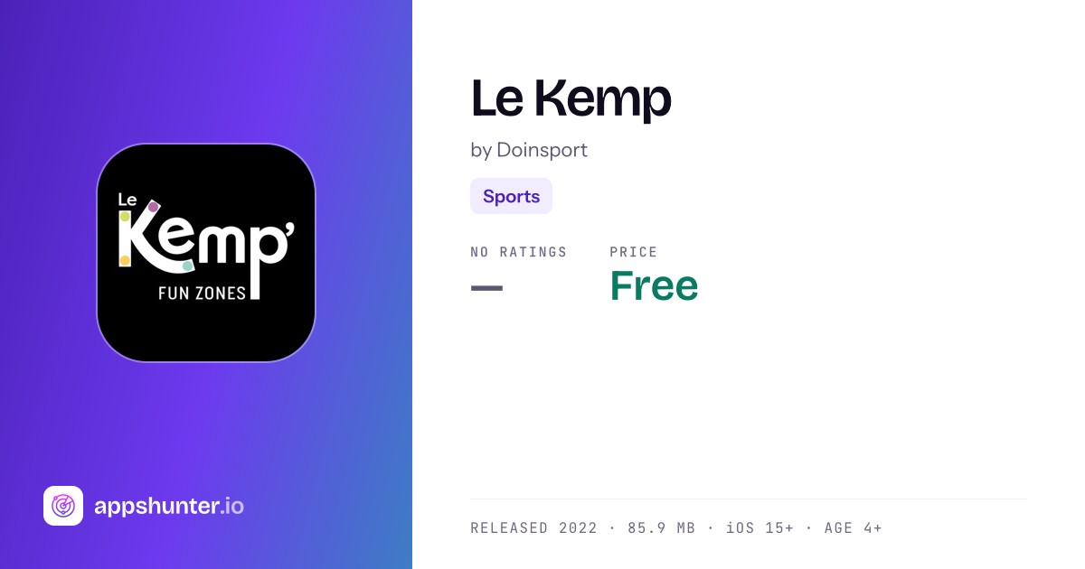 Le Kemp' App for iPhone - Download