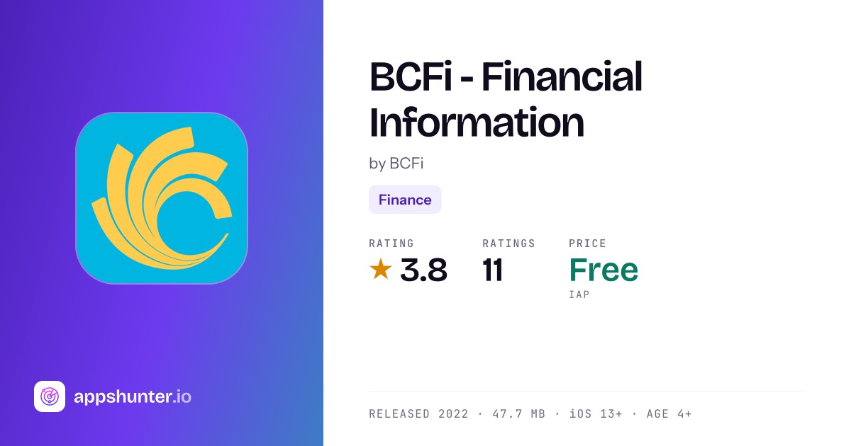 Bcfi BCFi app for iPhone — Download
