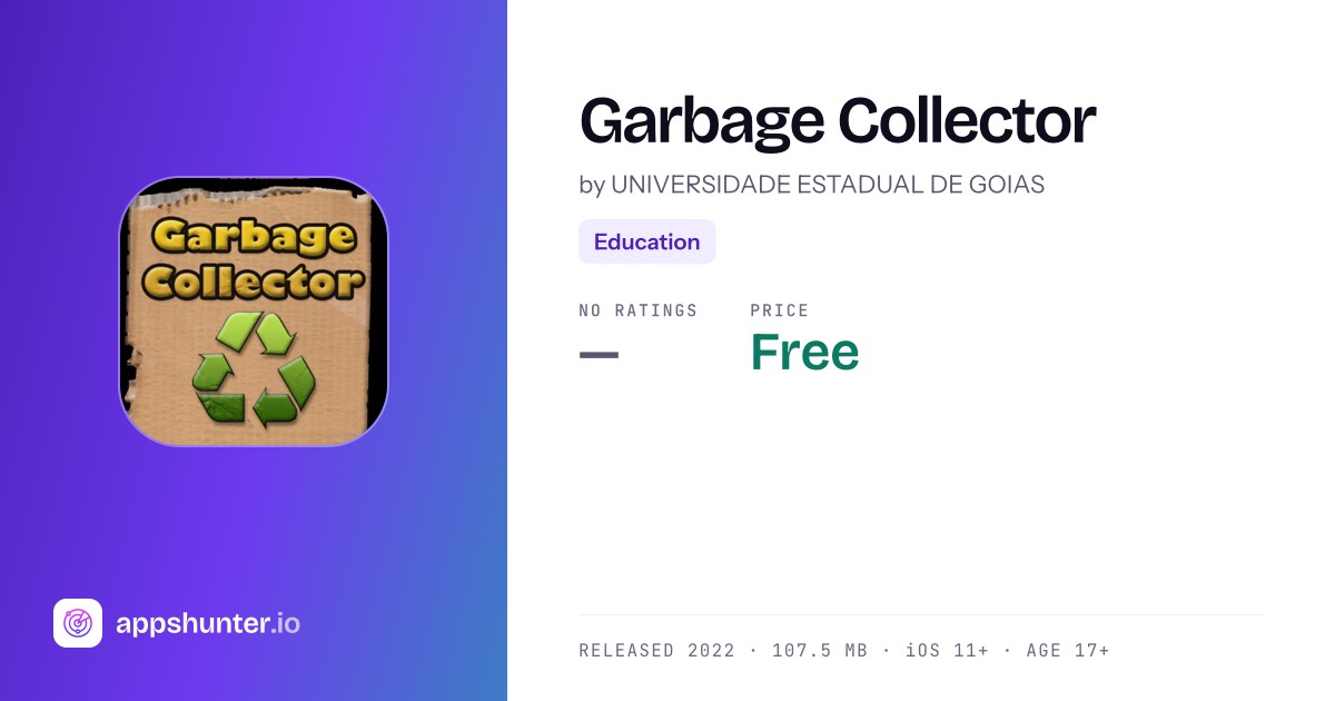 Garbage Collector app for iOS — Download