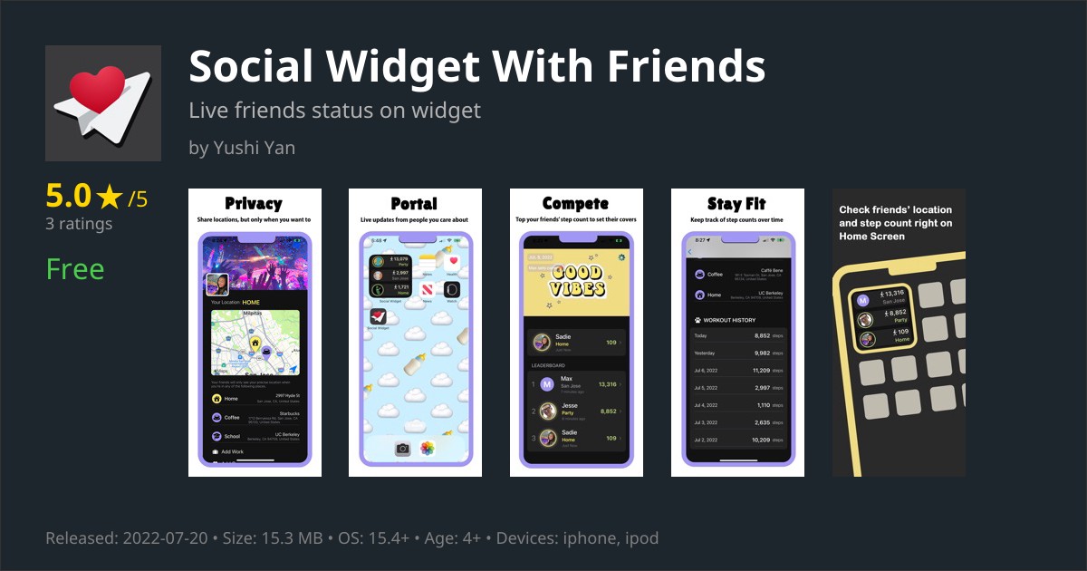 Social Widget With Friends App Reviews – Features, Alternatives & User ...