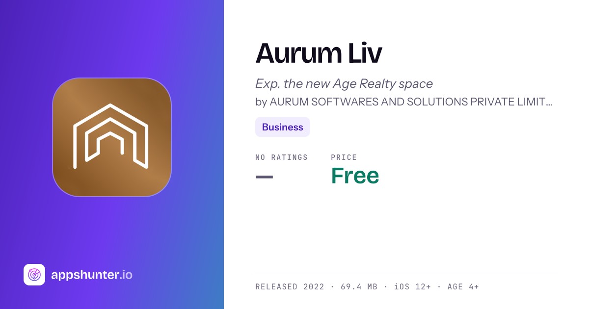 Aurum Liv App for iPhone - Download