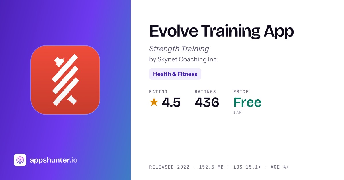 Evolve Training App app for iPhone — Download