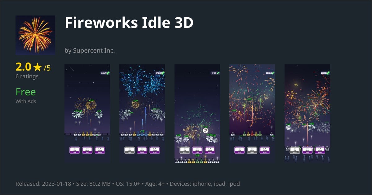 Fireworks Idle 3D - Firework Making & Idle Game