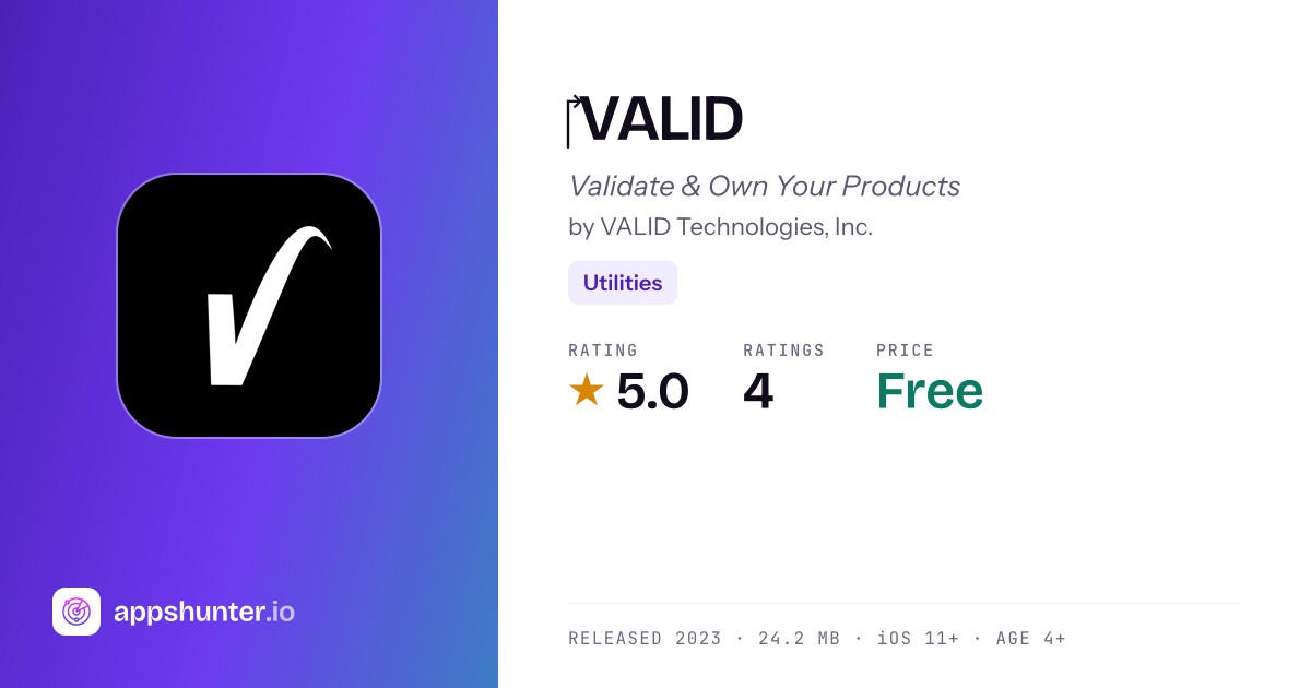 VALID app for iPhone — Download
