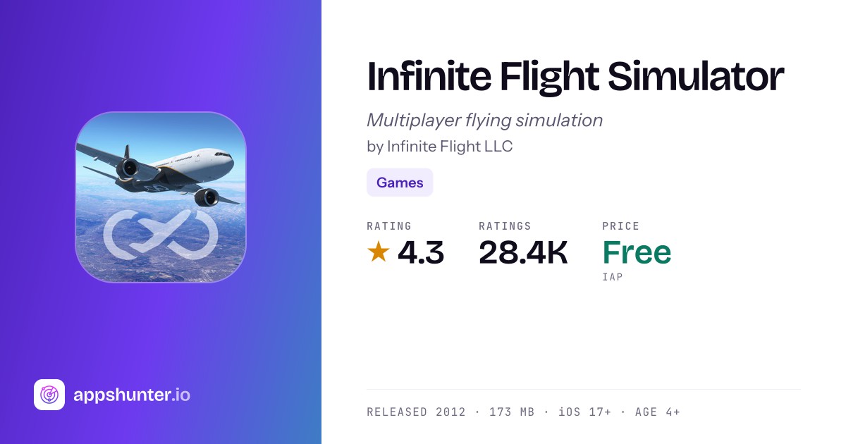 Infinite Flight Simulator game for iPhone — Download