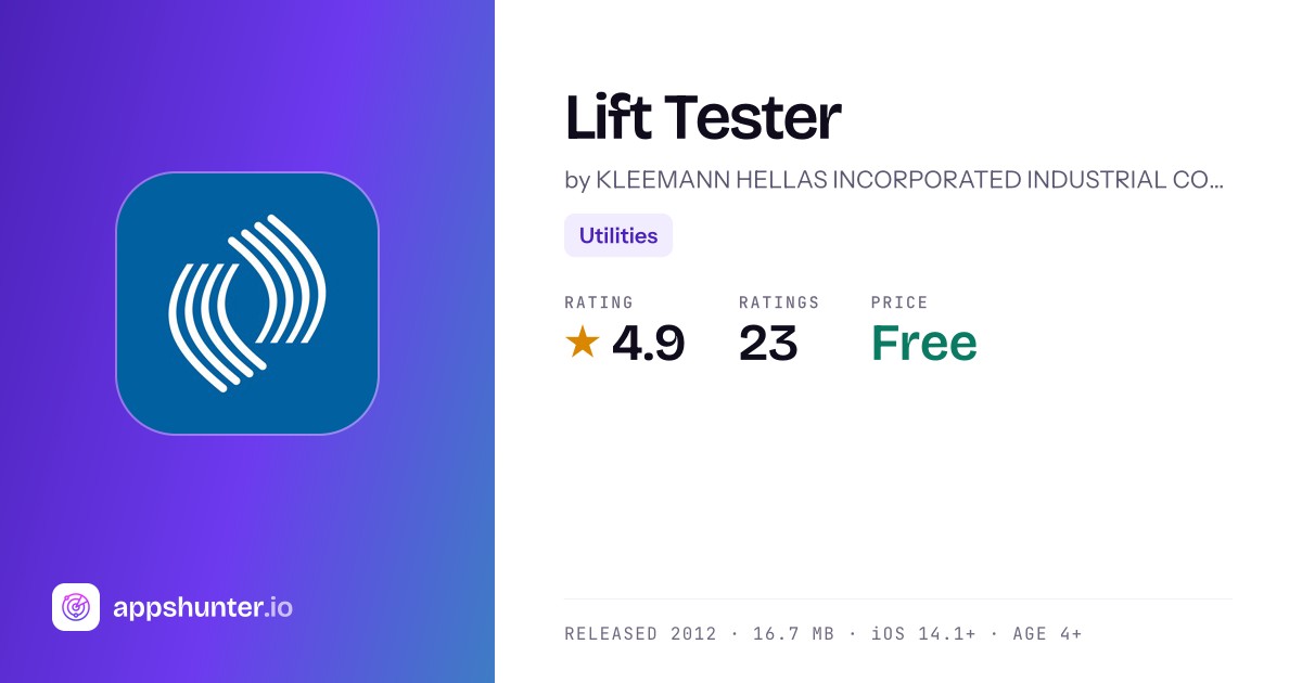 Lift Tester App Reviews – Features, Alternatives & User Ratings