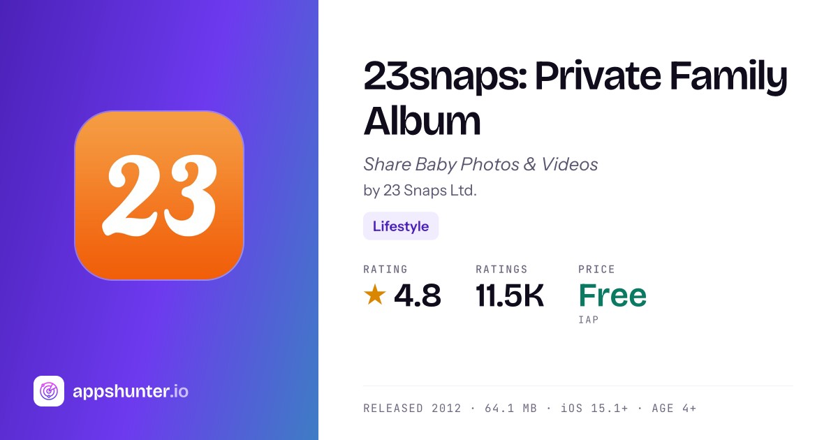 23snaps - Private Family Photo & Video Sharing